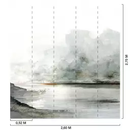 Voile de brume - tapisserie panoramique nature