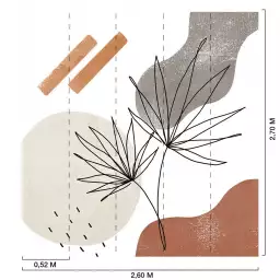 Inséparables - tapisserie panoramique graphique