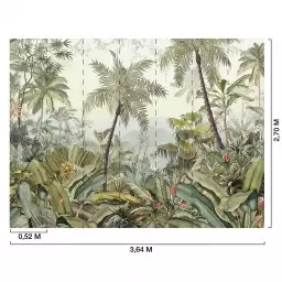 Jungle palette - tapisserie panoramique exotique