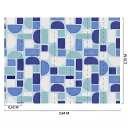 Mint nebula - tapisserie panoramique graphique