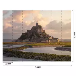 Le Mont Saint Michel - tapisserie panoramique