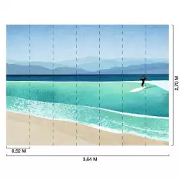 L'appel de la vague - tapisserie panoramique