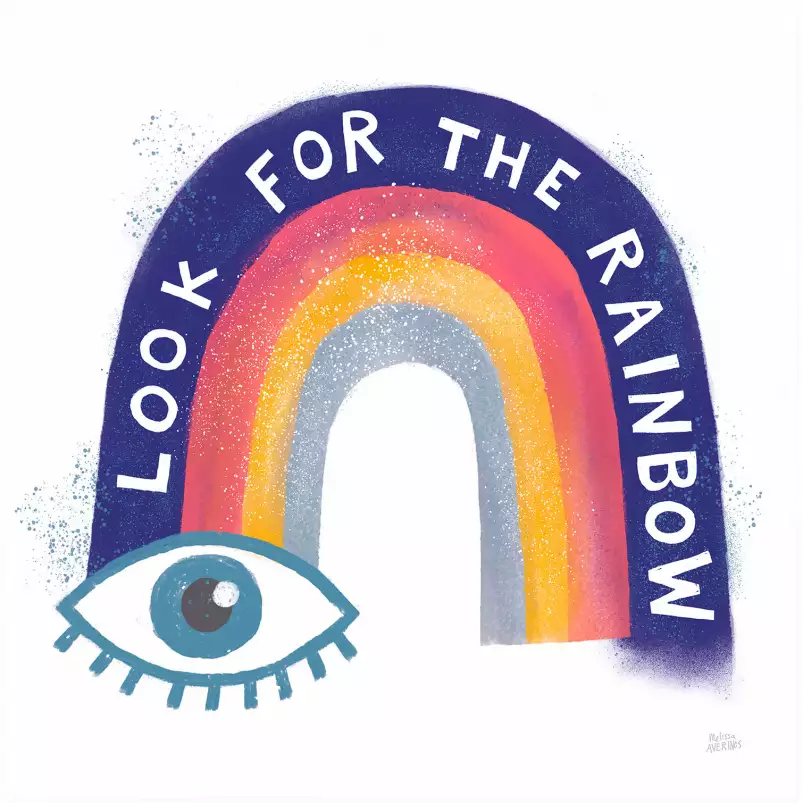 Look for the rainbow - arc en ciel pastel