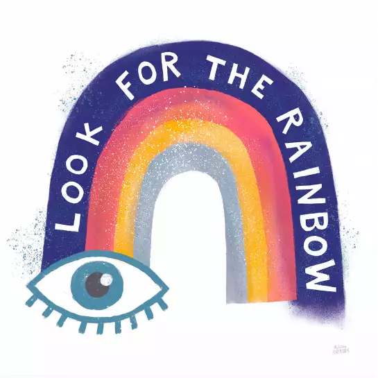 Look for the rainbow - arc en ciel pastel