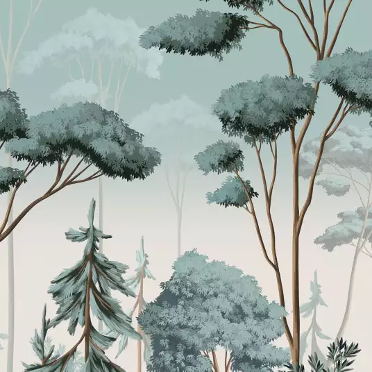 Bois de scandinavie - papier peint arbres