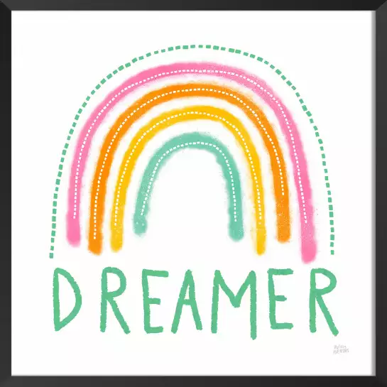 Dreamer graphic - arc en ciel pastel