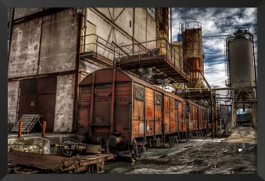 Train de marchandises Urbex - tableau urbain