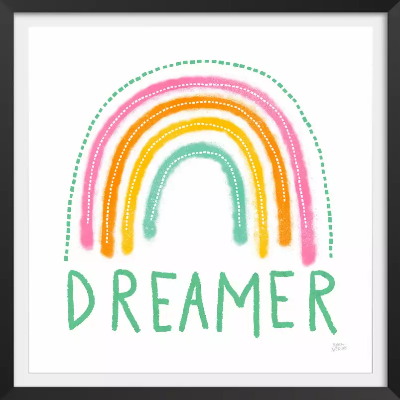 Dreamer graphic - arc en ciel pastel