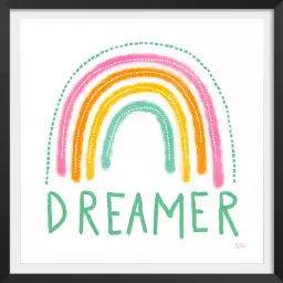 Dreamer graphic - arc en ciel pastel