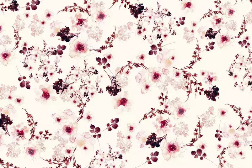 Cerises en fleur - affiche de fleurs
