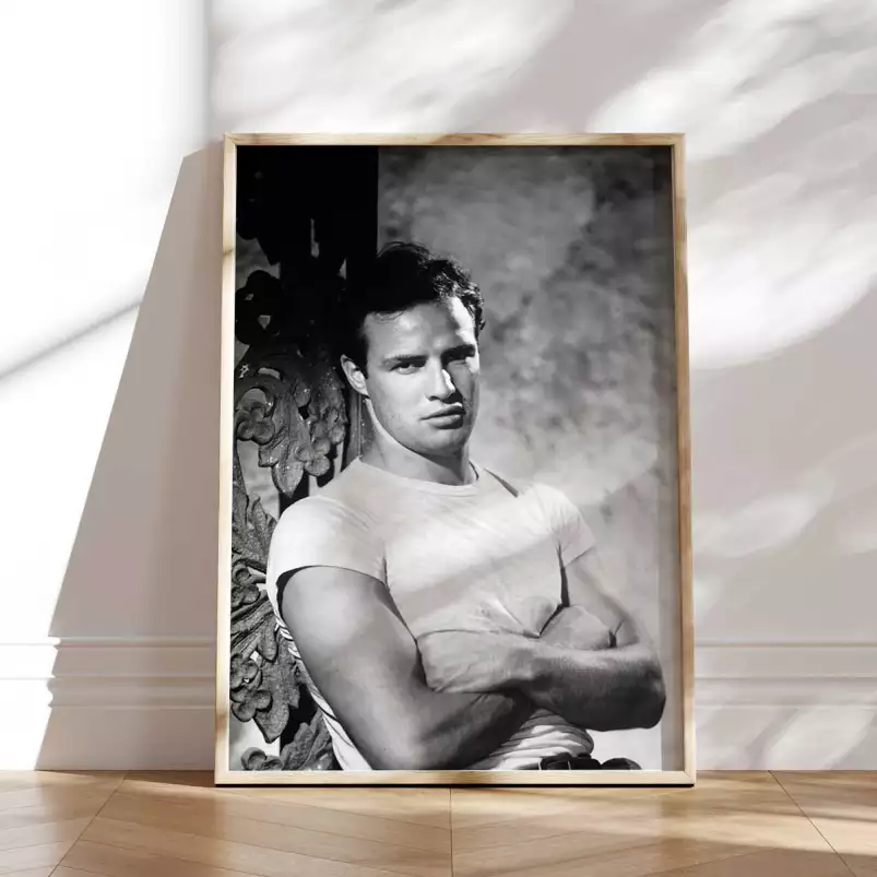 Marlon Brando - affiche acteurs et actrices celebres