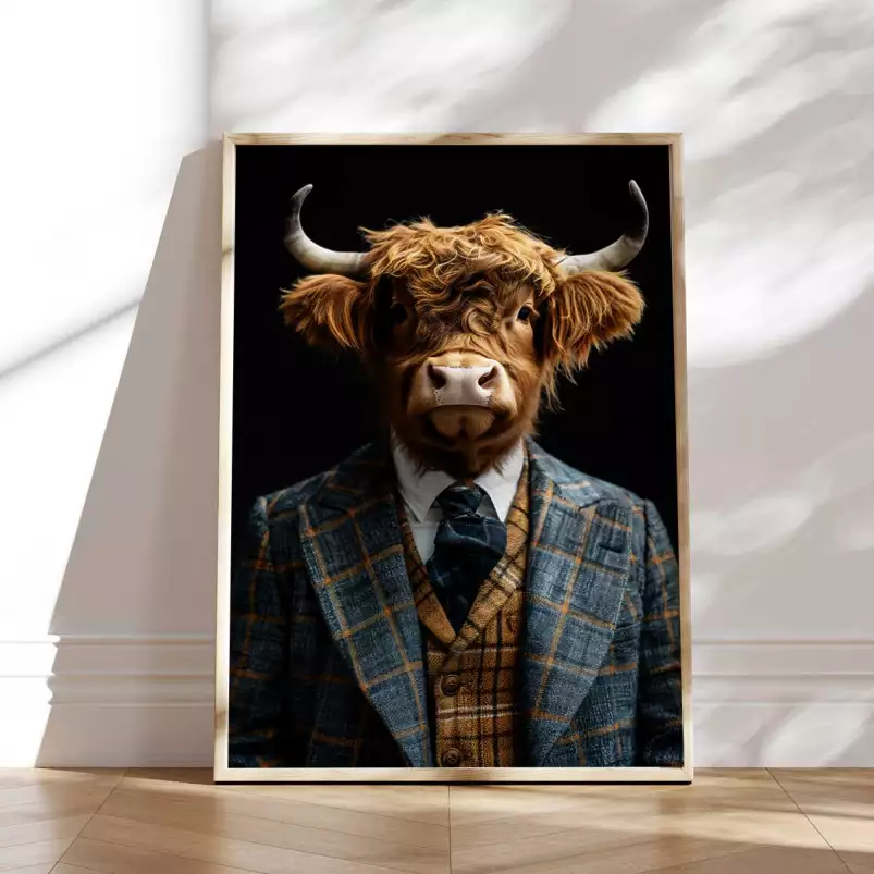 Highlander wild suits - tableau animaux habillés
