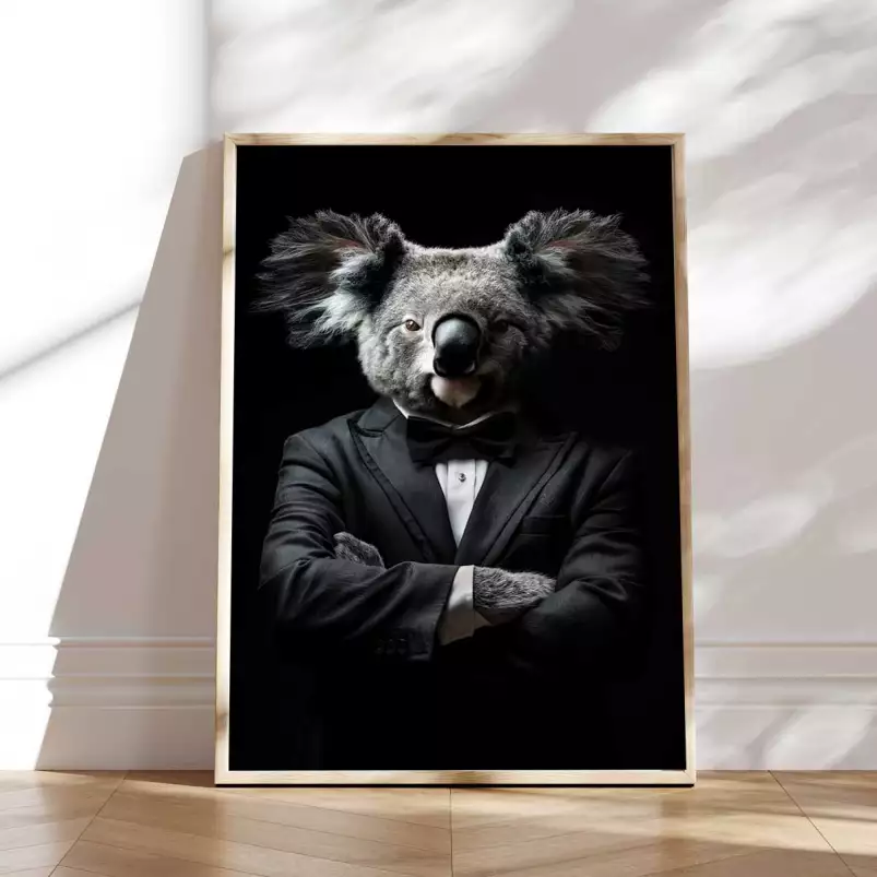 Koala wild suits - tableau animaux habillés