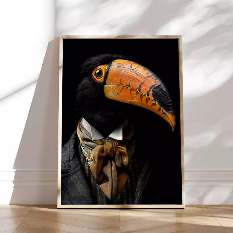 Toucan wild suits - tableau animaux habillés