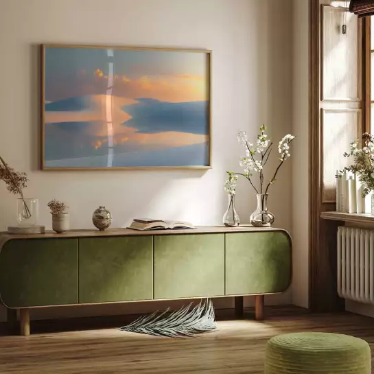 Lagune pastel au Bresil - affiche mer