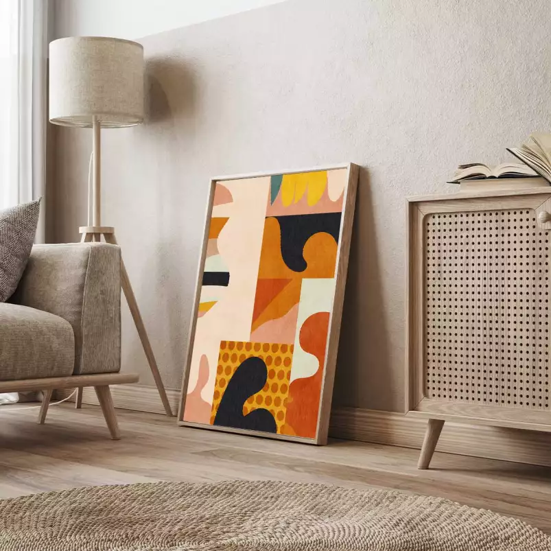 Composition Bauhaus - affiche art abstrait