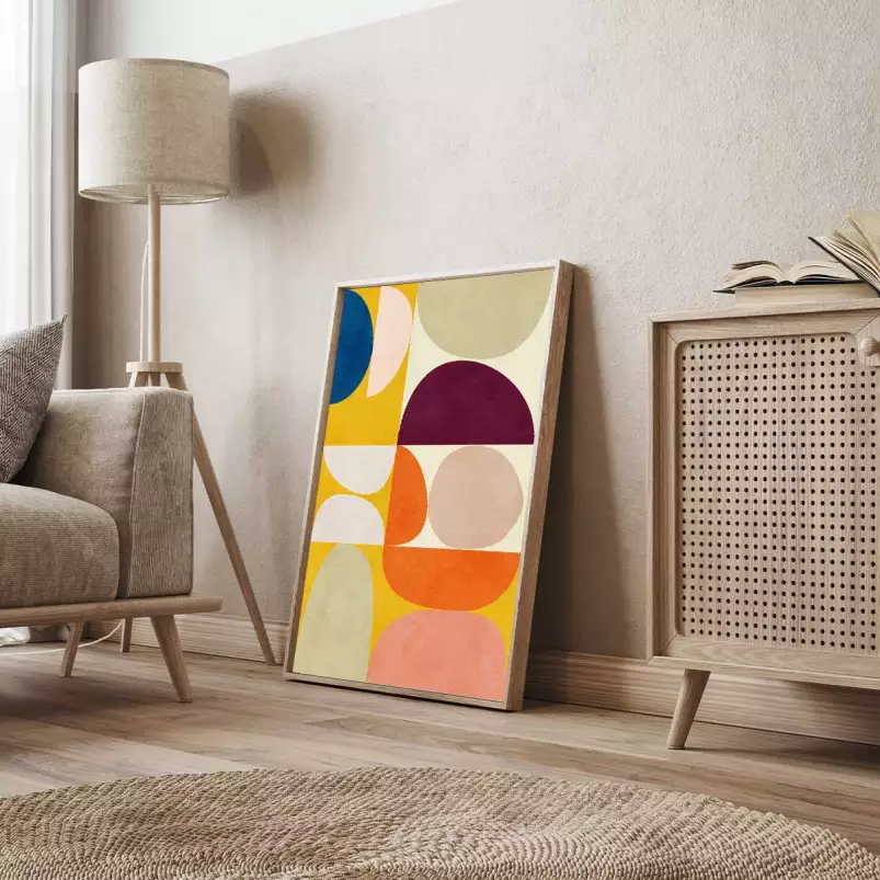 Vivid composition - affiche art abstrait