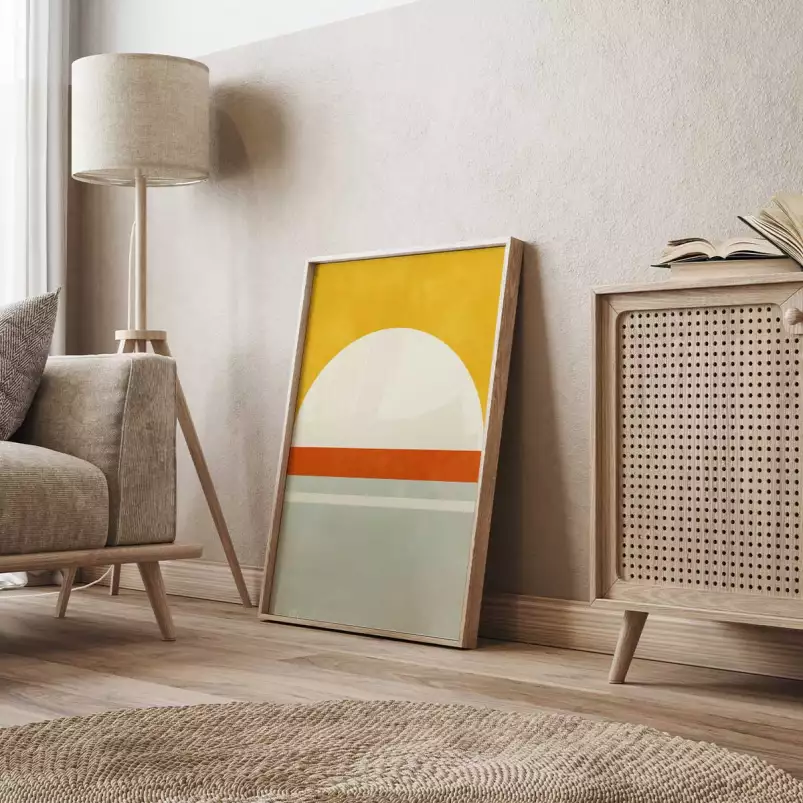Eveil en minimal - affiche art abstrait