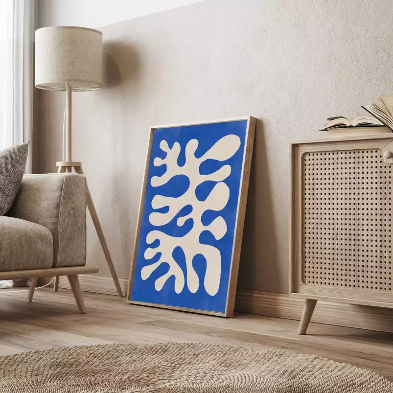 Biomorphe - affiche art abstrait
