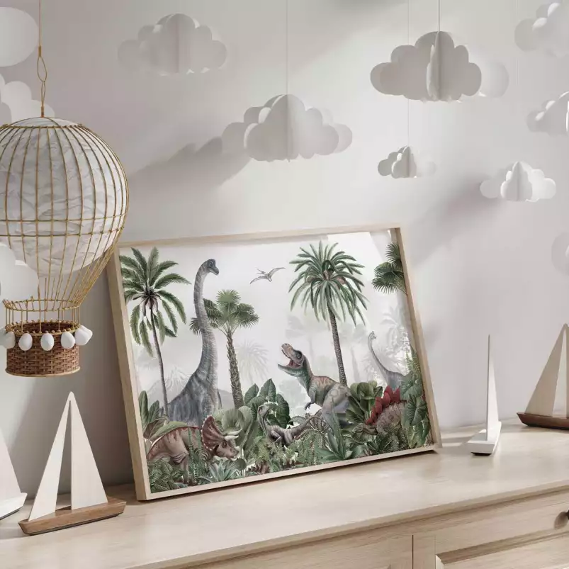 Triceraptor et Cie - affiche dinosaure