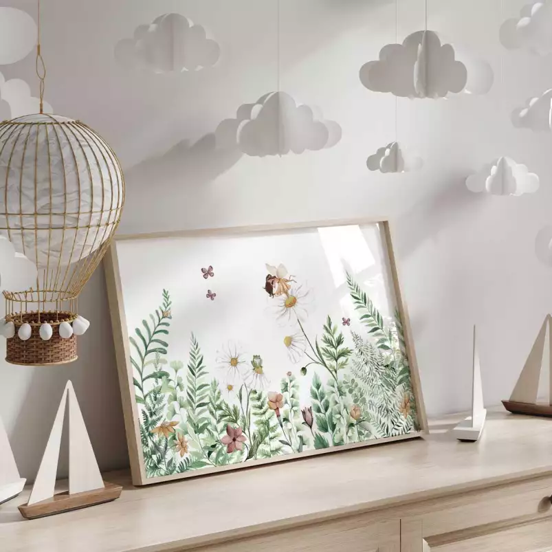 Clochette et Rainette - affiche chambre fillette