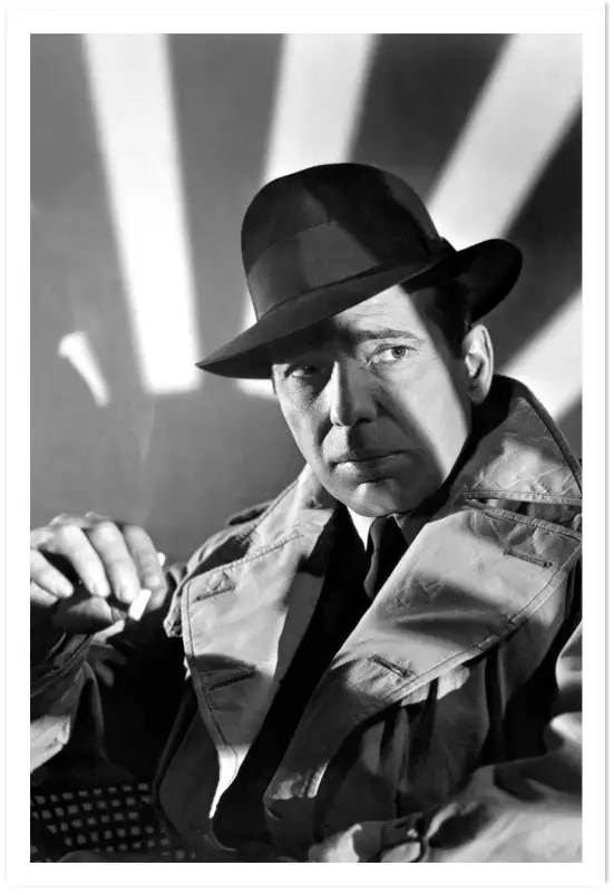 Humphrey Bogart - affiche cinema vintage