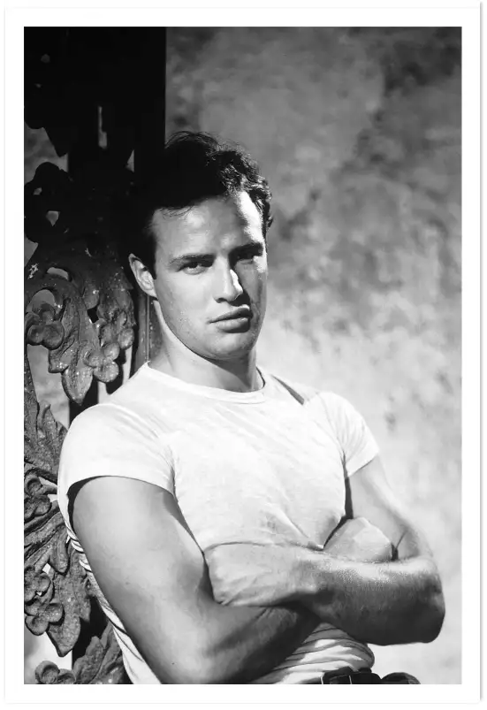 Marlon Brando - affiche acteurs et actrices celebres