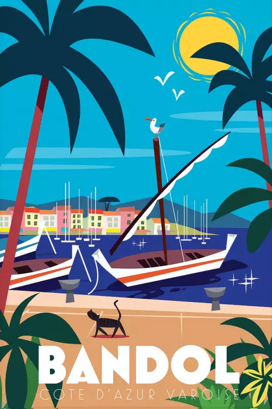 Bandol - affiche ville