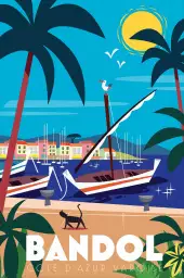 Bandol - affiche ville