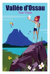 Vallee d'Ossau - affiche pyrénées