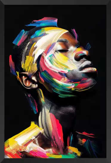 Visage de l'âme - affiche pop art