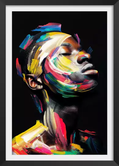 Visage de l'âme - affiche pop art