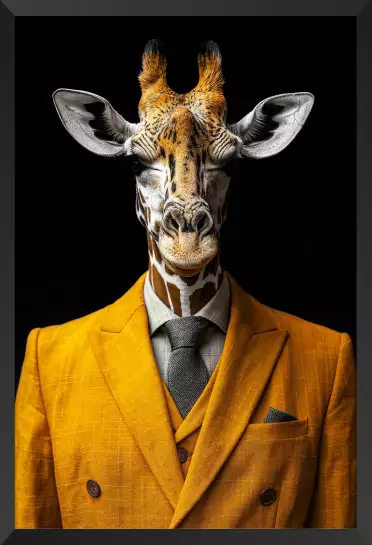 Girafe wild suits - tableau animaux habillés