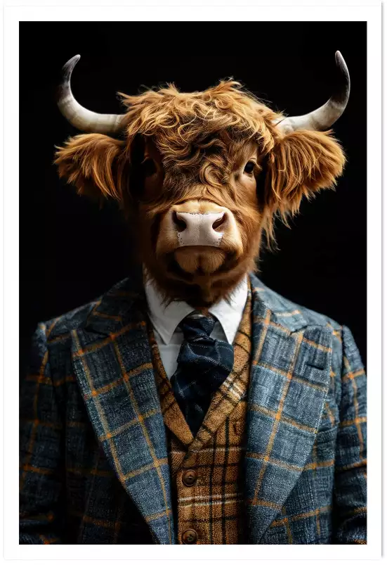 Highlander wild suits - tableau animaux habillés