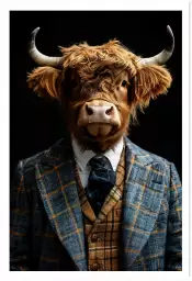 Highlander wild suits - tableau animaux habillés