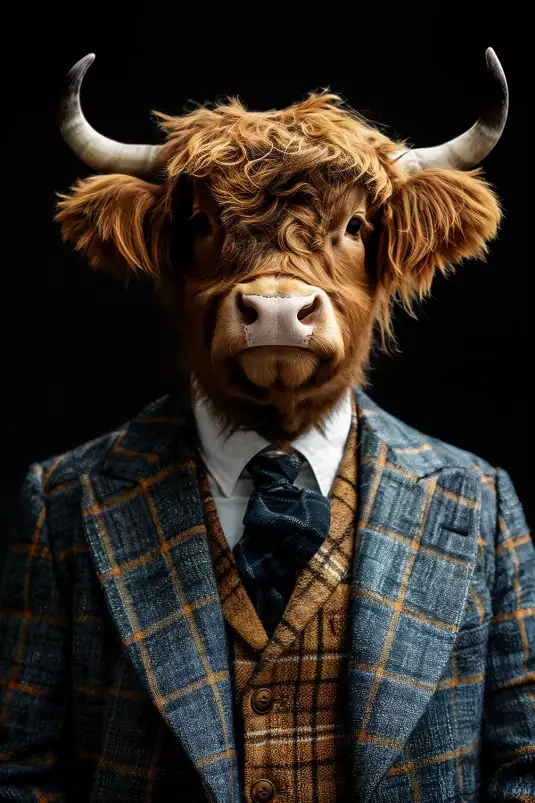 Highlander wild suits - tableau animaux habillés