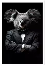 Koala wild suits - tableau animaux habillés Koala wild suits - tableau animaux habillés