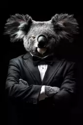 Koala wild suits - tableau animaux habillés