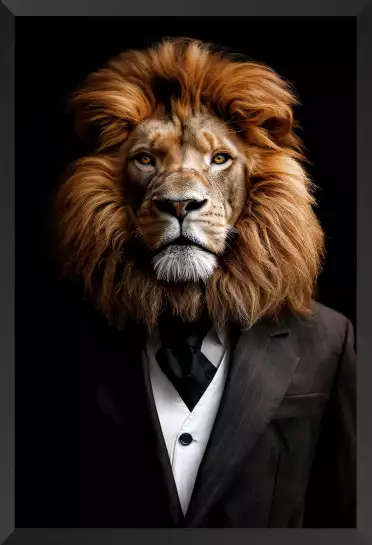 Lion wild suits - tableau animaux habillés