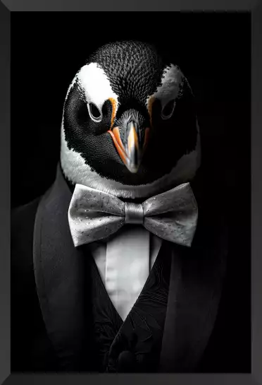 Pingouin wild suits - tableau animaux habillés
