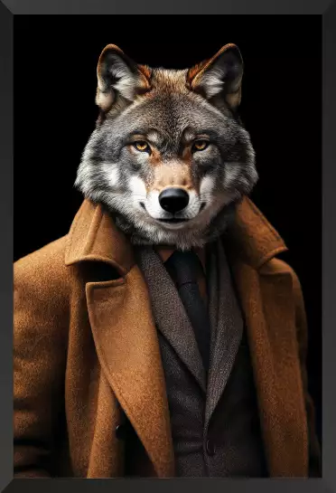 Loup wild suits - tableau animaux habillés