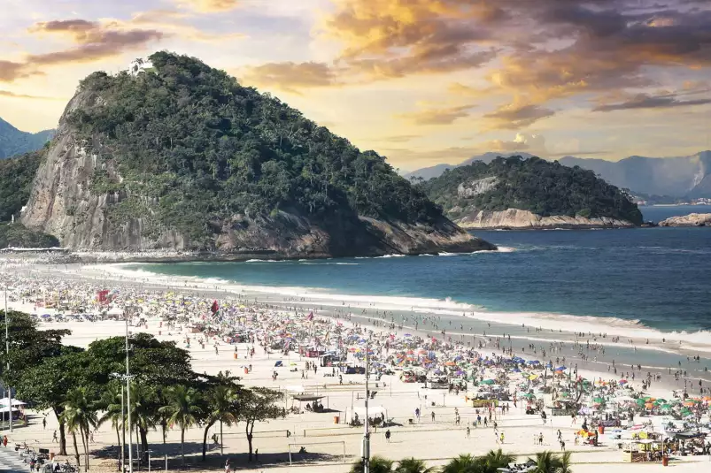 Plage de Copacobana - affiche bord de mer