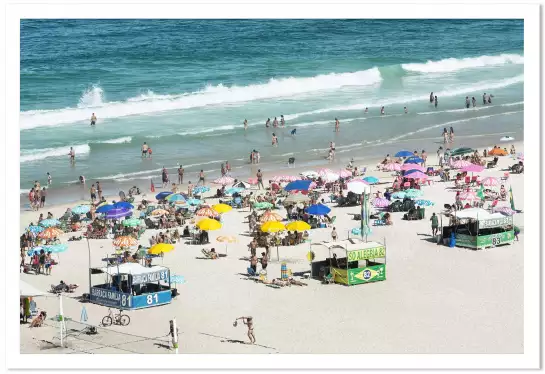 Beach time Copacabana - affiche bord de mer