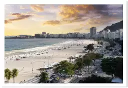 Copacabana beach - affiche bord de mer