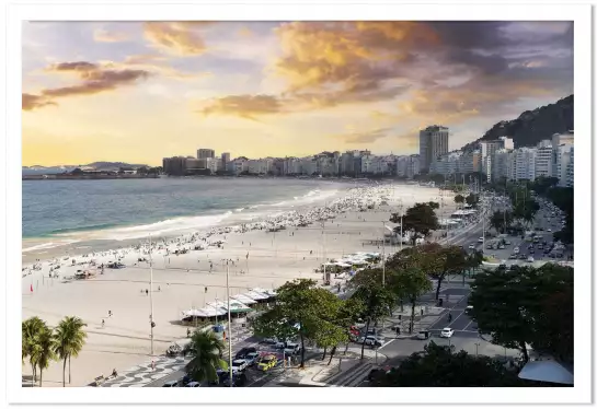 Copacabana beach - affiche bord de mer