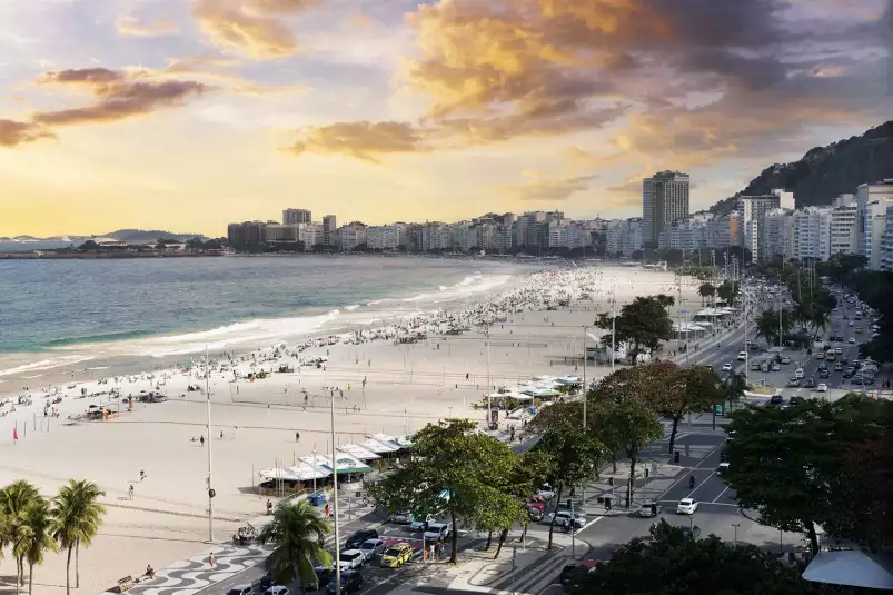 Copacabana beach - affiche bord de mer