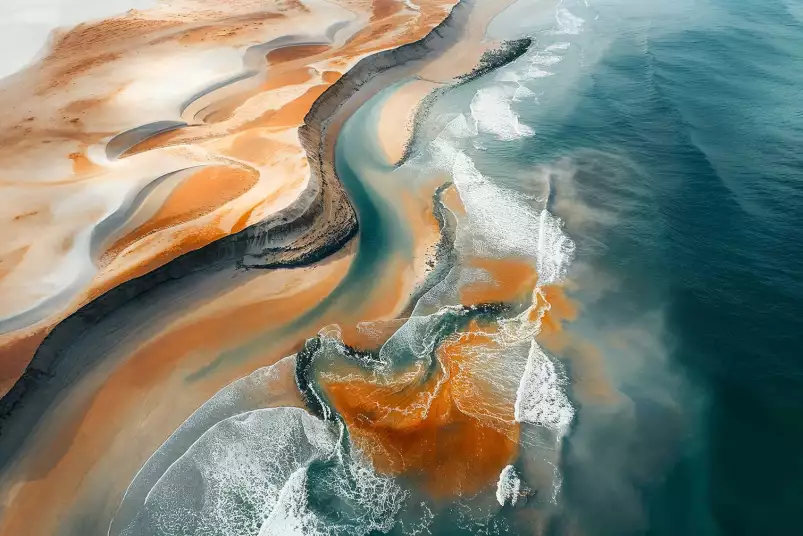 Fleuve Rio Negro Bresil - affiche mer