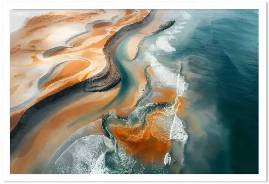 Fleuve Rio Negro Bresil - affiche mer