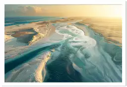 Désert blanc des Lençóis Maranhenses - affiche mer