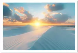 Dunes turquoise au Bresil - affiche mer